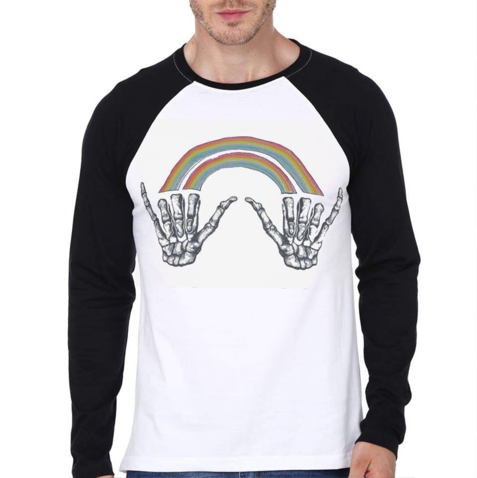 Louis Tomlinson Rainbow Skeleton Full Sleeve T-Shirt