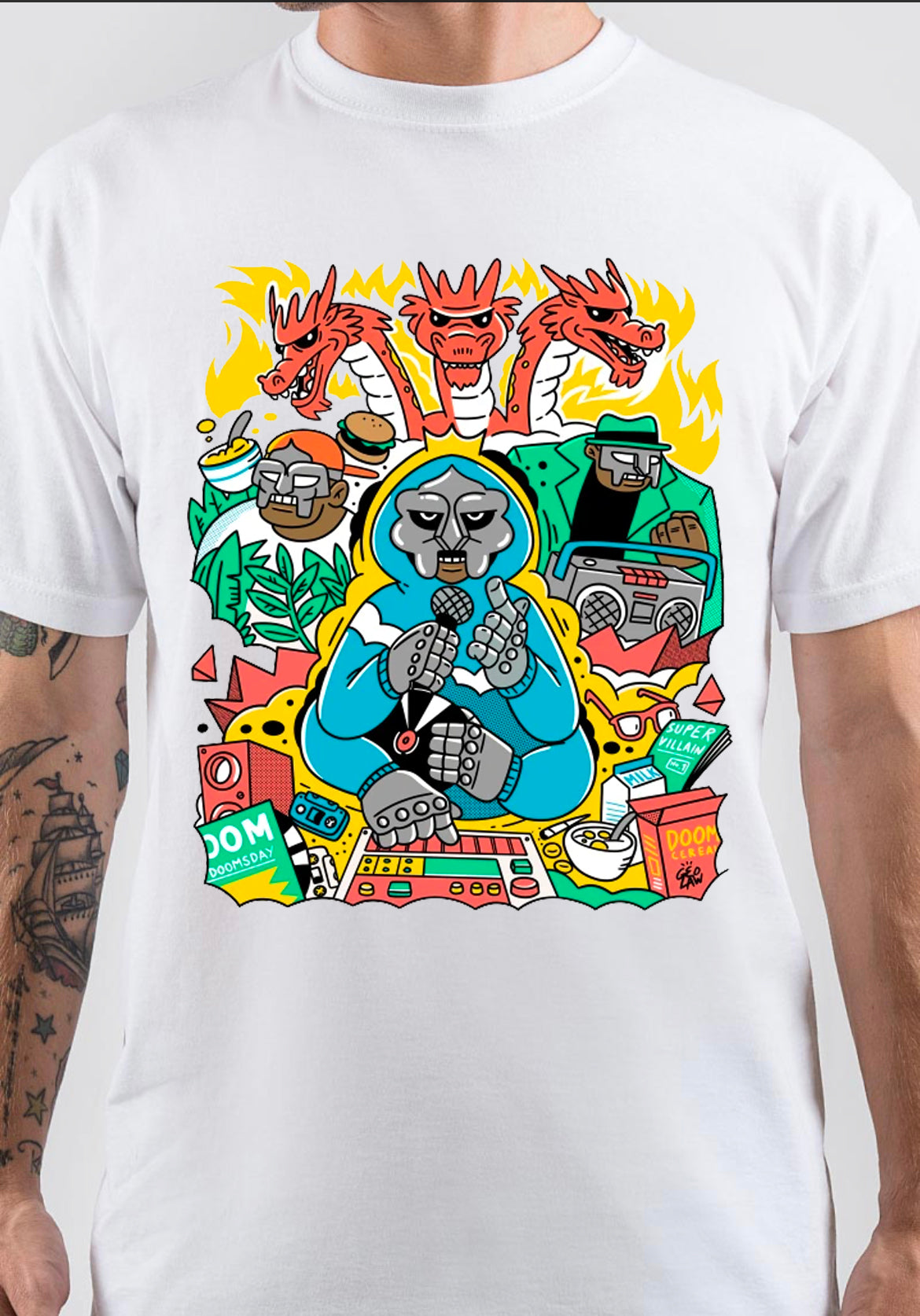 MF DOOM & FRIENDS White T-Shirt