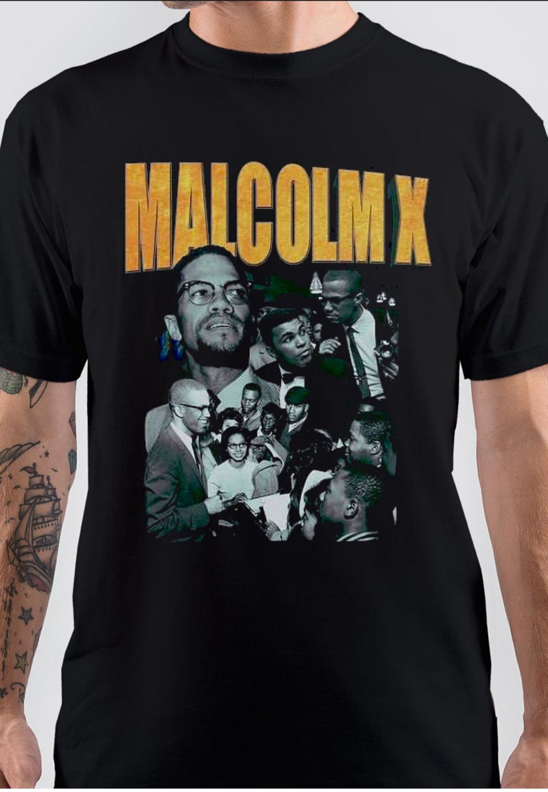 Malcolm X Black T-Shirt