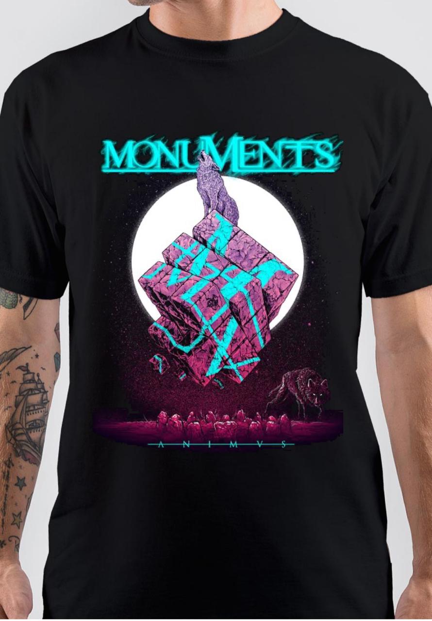 Monuments Black T-Shirt