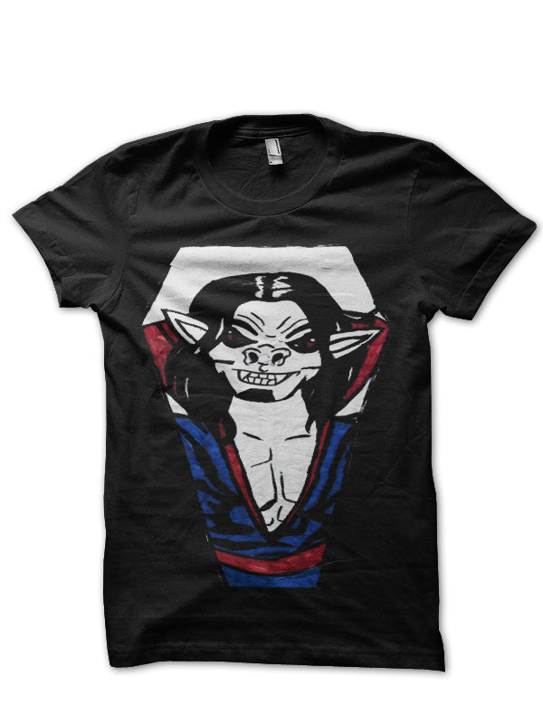 Morbius The Living Vampire Black Half Sleeve T-Shirt