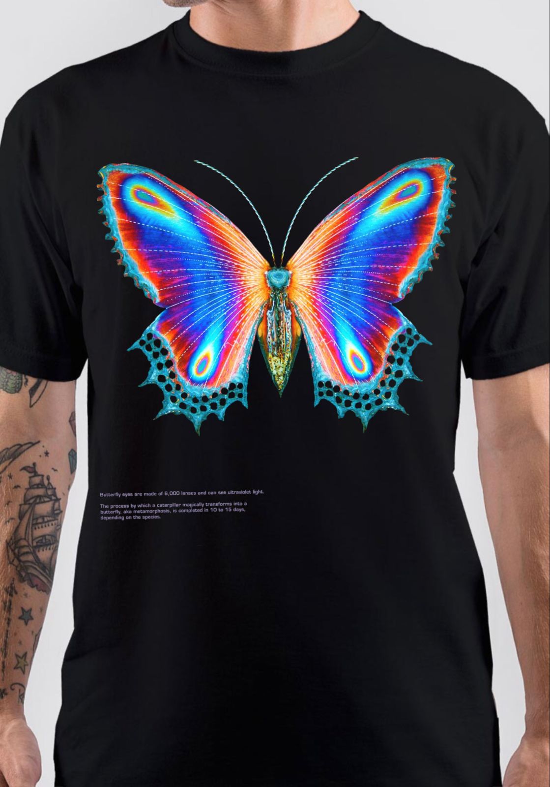 Multicolor Butterfly T-Shirt