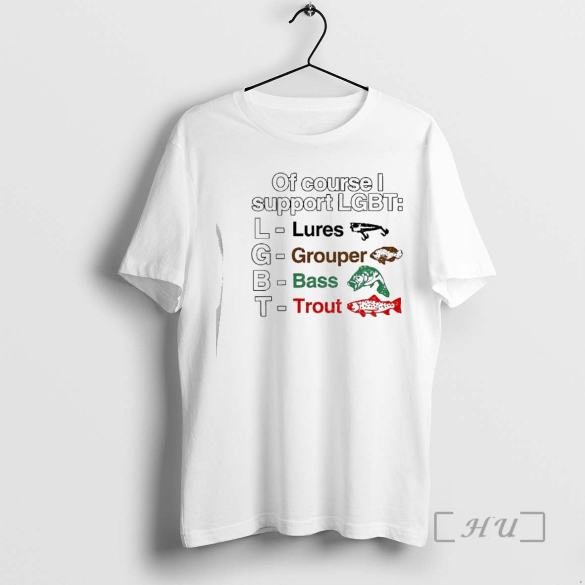 New Of Course I Support Lgbt Lures Grouper Bass Trout Fish Premium T Shirts Sweater