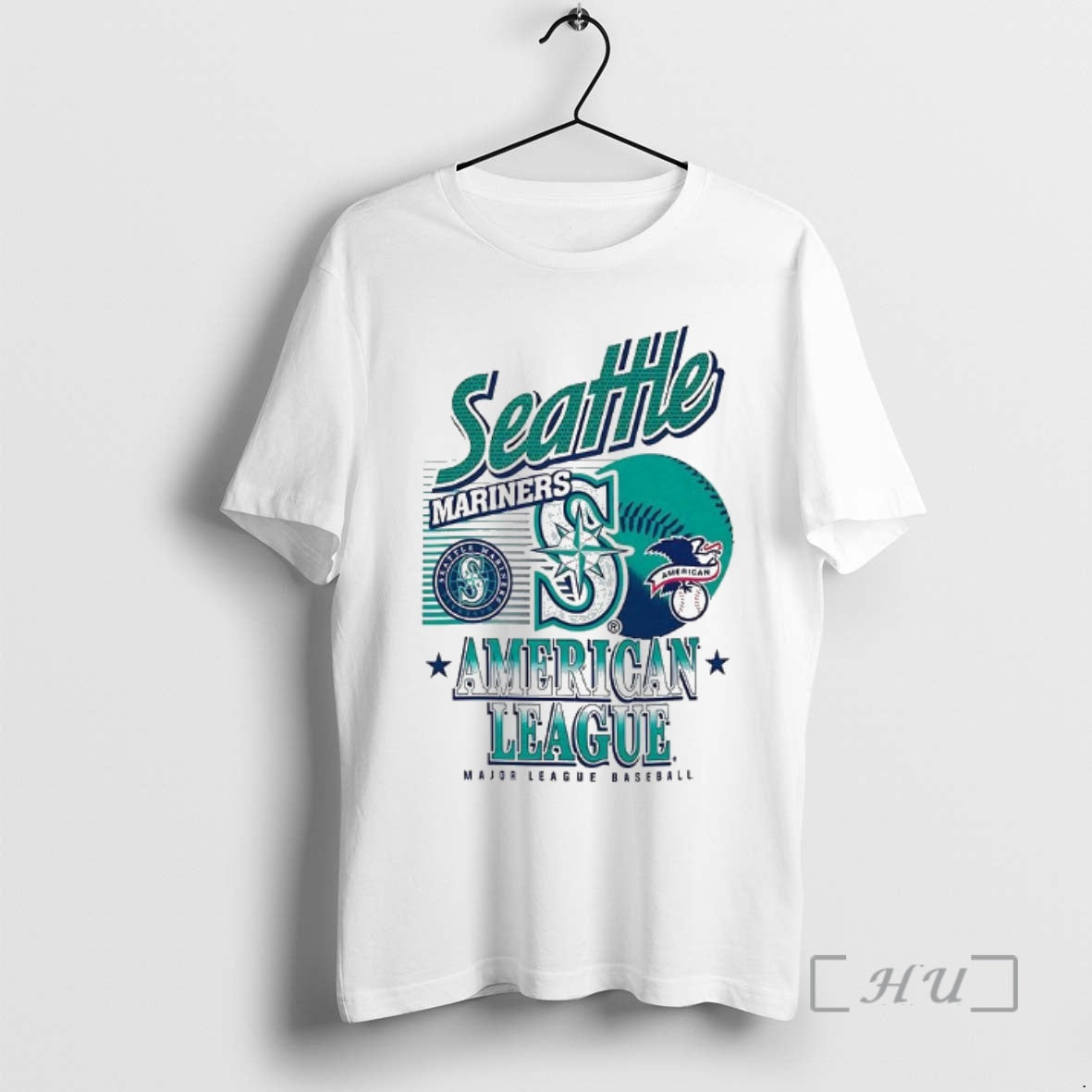 New Seattle Mariners Mlb American National League Logo Ball Retro