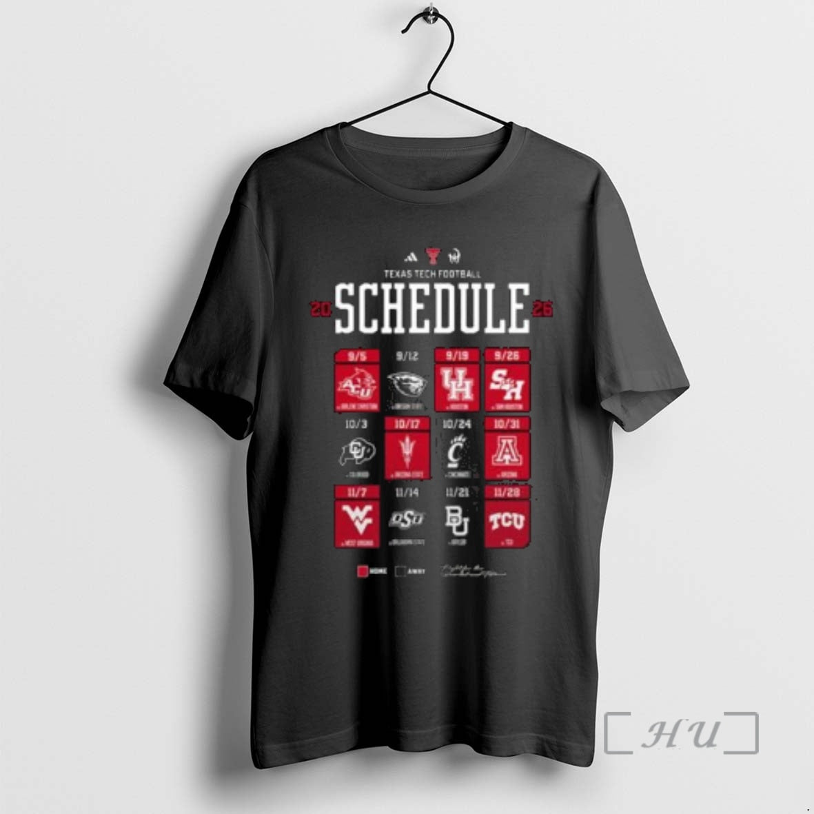 New Texas Tech Red Raiders Football Football Ncaa Schedule Season 2026 Premium T Shirts Sweater