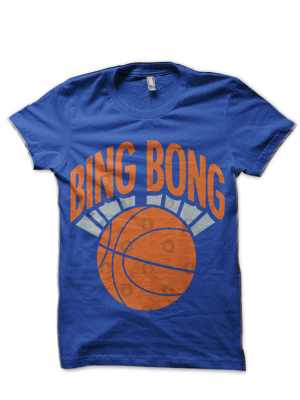 New York Bing Bong Knicks Spoof Vintage Royal Blue T-Shirt