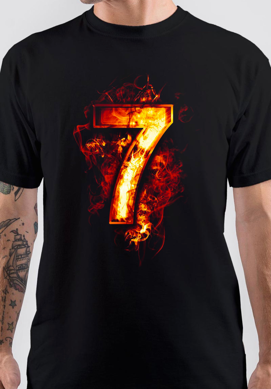 Number 7 MS Dhoni T-Shirt