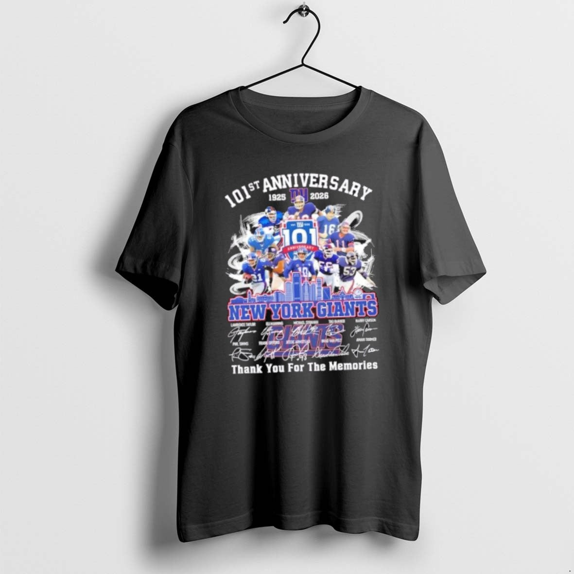 Official 101st Anniversary 1925 2026 New York Giants Lawrence Taylor And Legends Thank You For