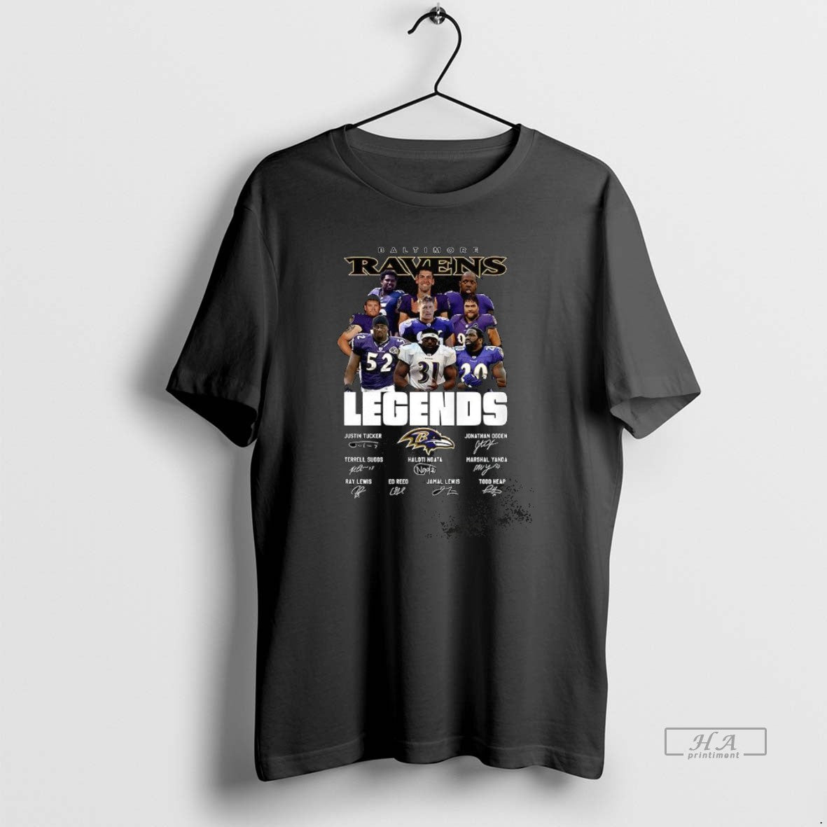Official Baltimore Ravens Legends Vintage Signature