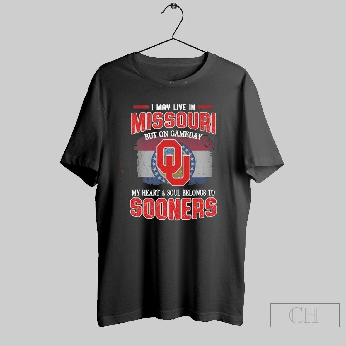 Official I May Live In Missouri But On Gameday My Heart Soul Belongs To Oklahoma Sooners
