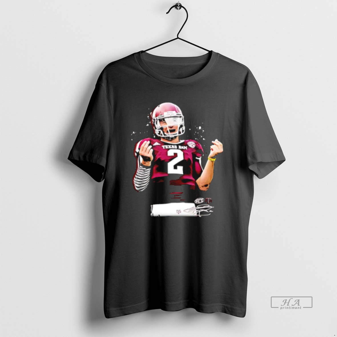 Official Johnny Manziel Texas Am Aggies Player Collage Signature