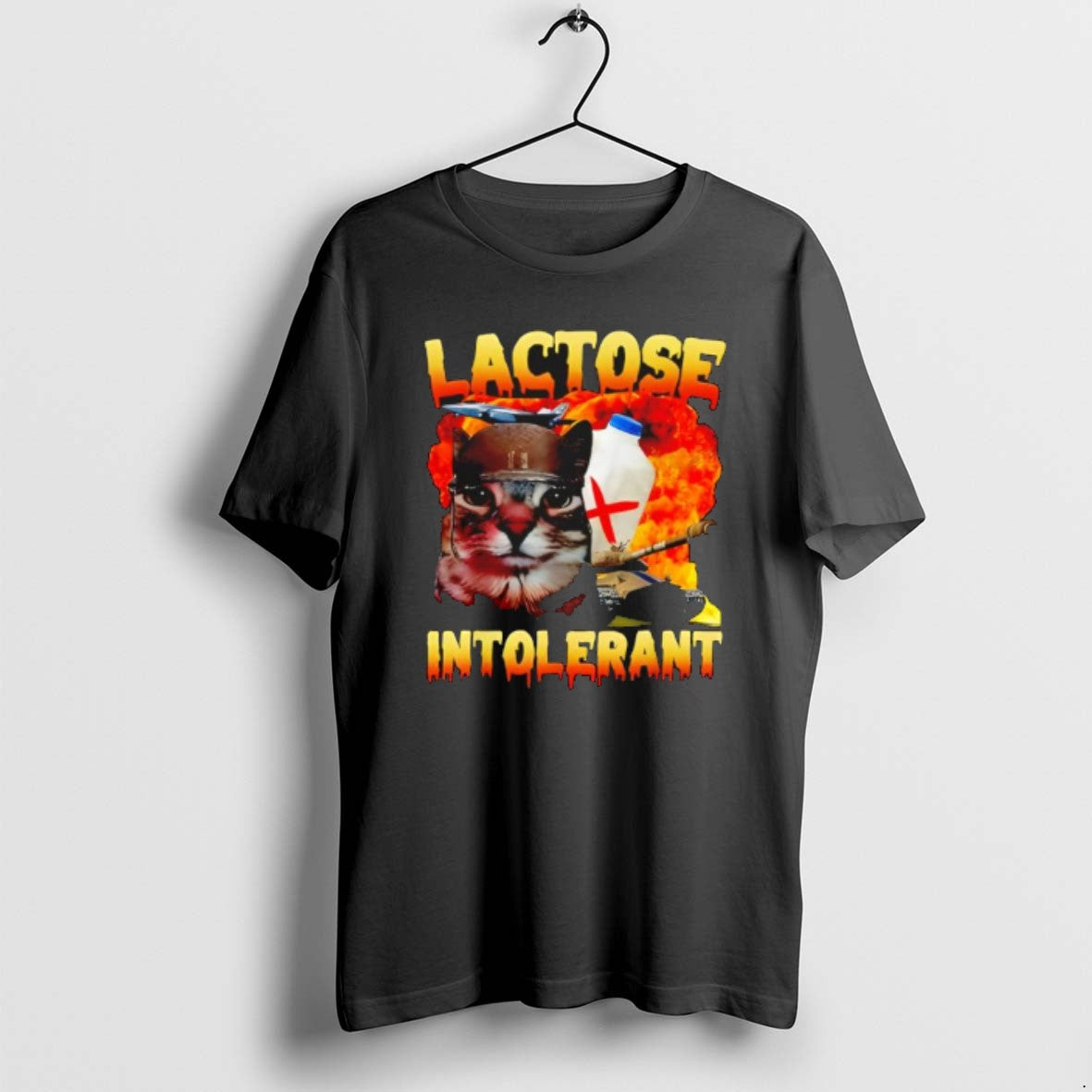 Official Lactose Intolerant Silly Cat Meme Funny Saying Cat Lover