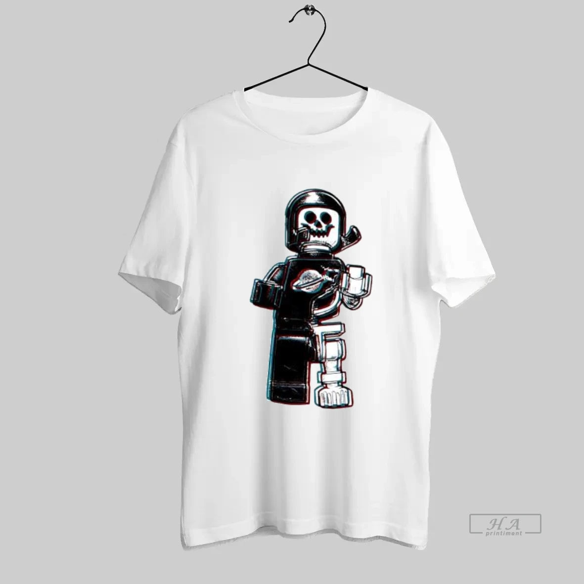 Official Lego Skeleton Astronaut Anaglyph 3d Effect