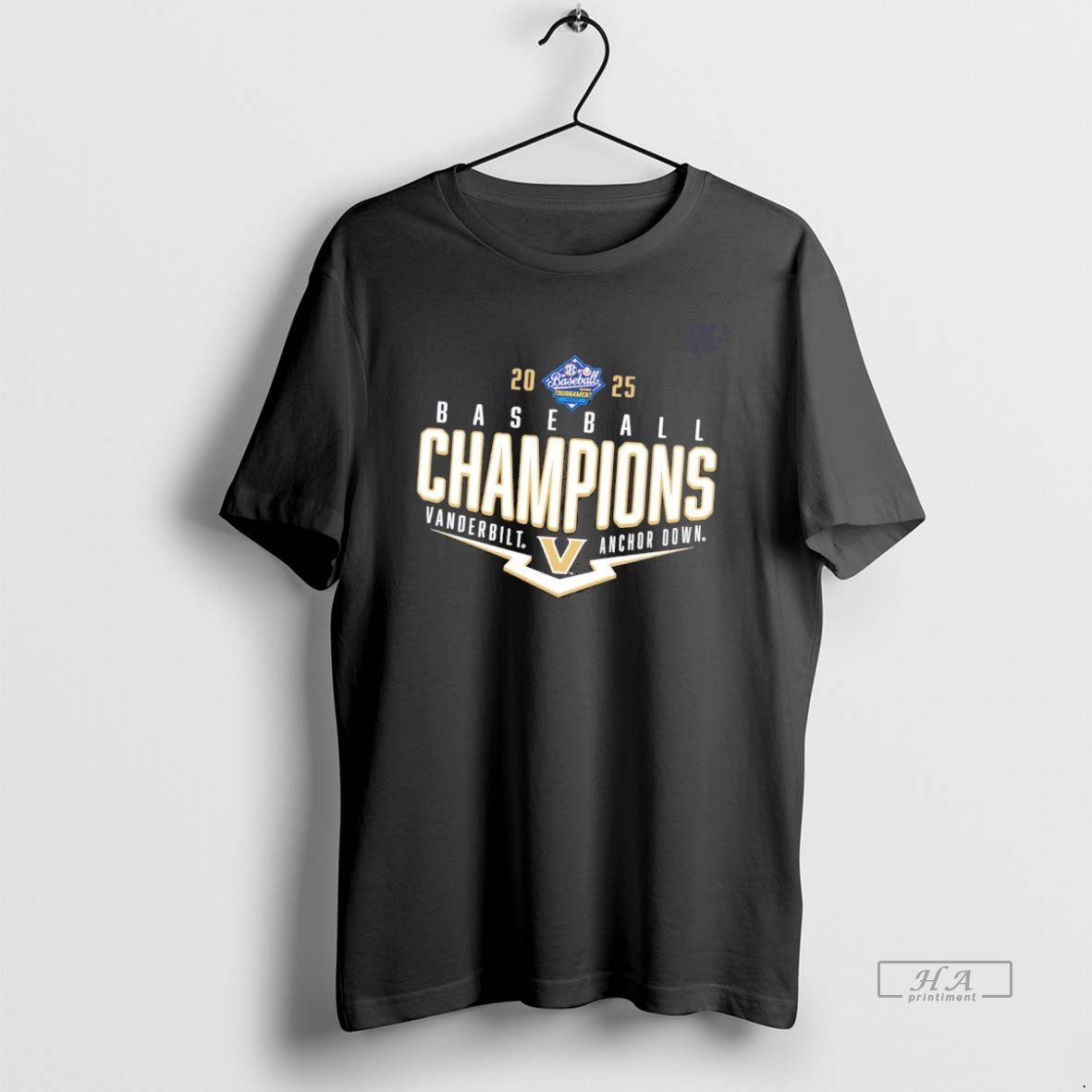 Official Ogrj9cse Vanderbilt Commodores Anchor Down 2025 Sec Baseball Tournament Champions