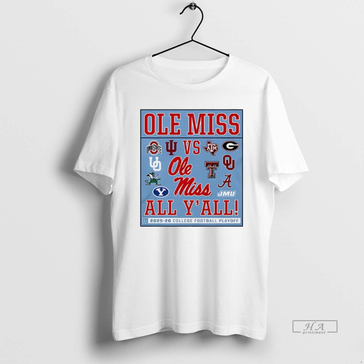 Official Ole Miss Vs All Yall 2025 2026 Cfp Logo