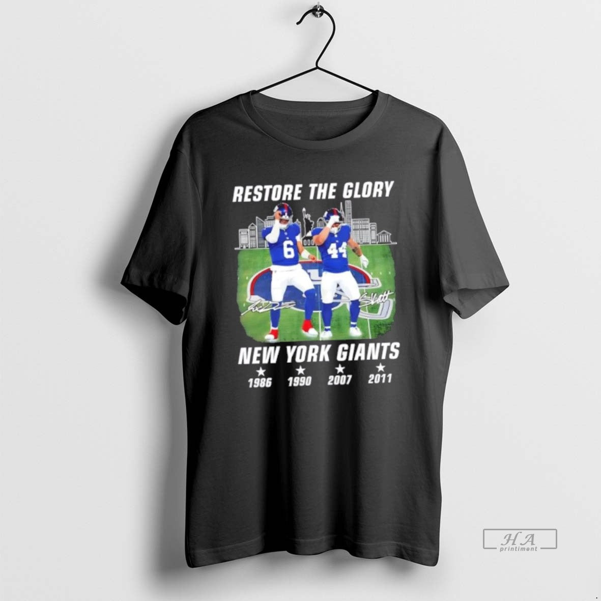 Official Restore The Glory New York Giants Jaxson Dart And Cam Skattebo Dance Signatures