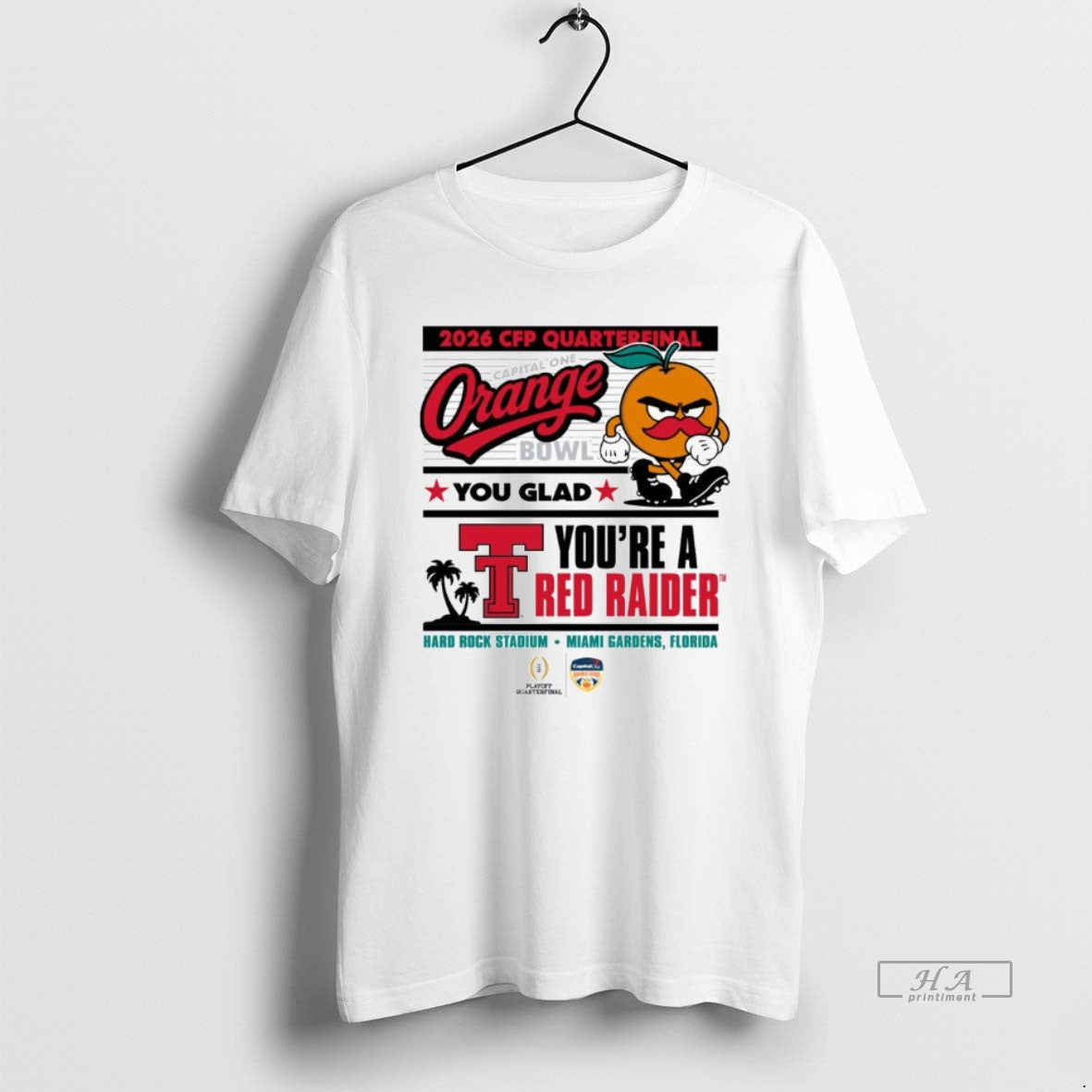 Official Texas Tech Red Raiders 2025 Cfp Capital One Orange Bowl Orange You Glad Miami