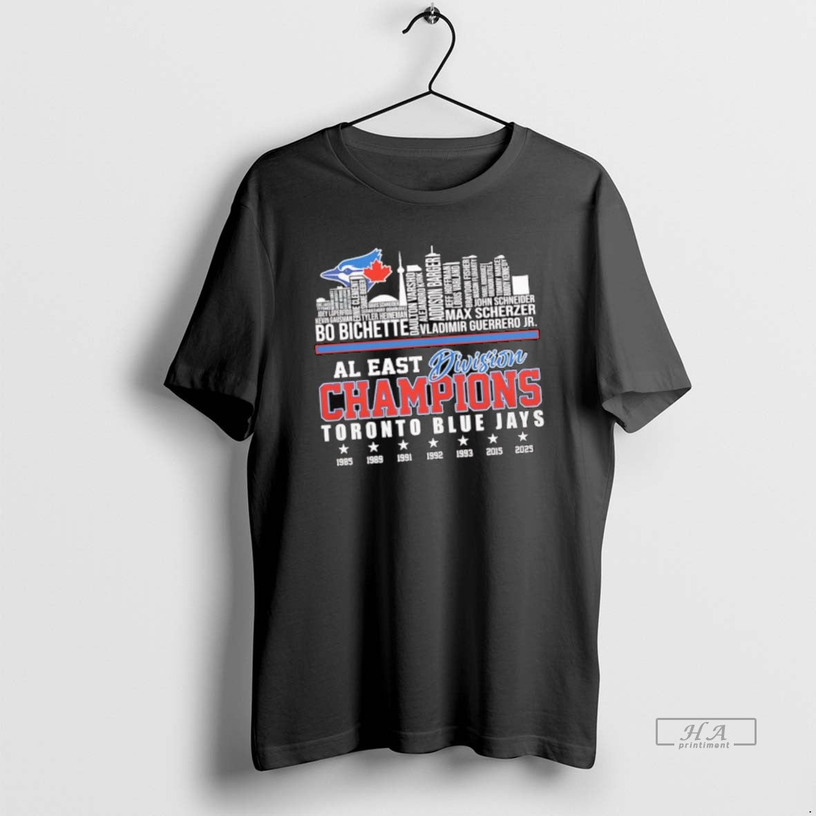 Official Toronto Blue Jays 2025 Al East Division Champions Skyline