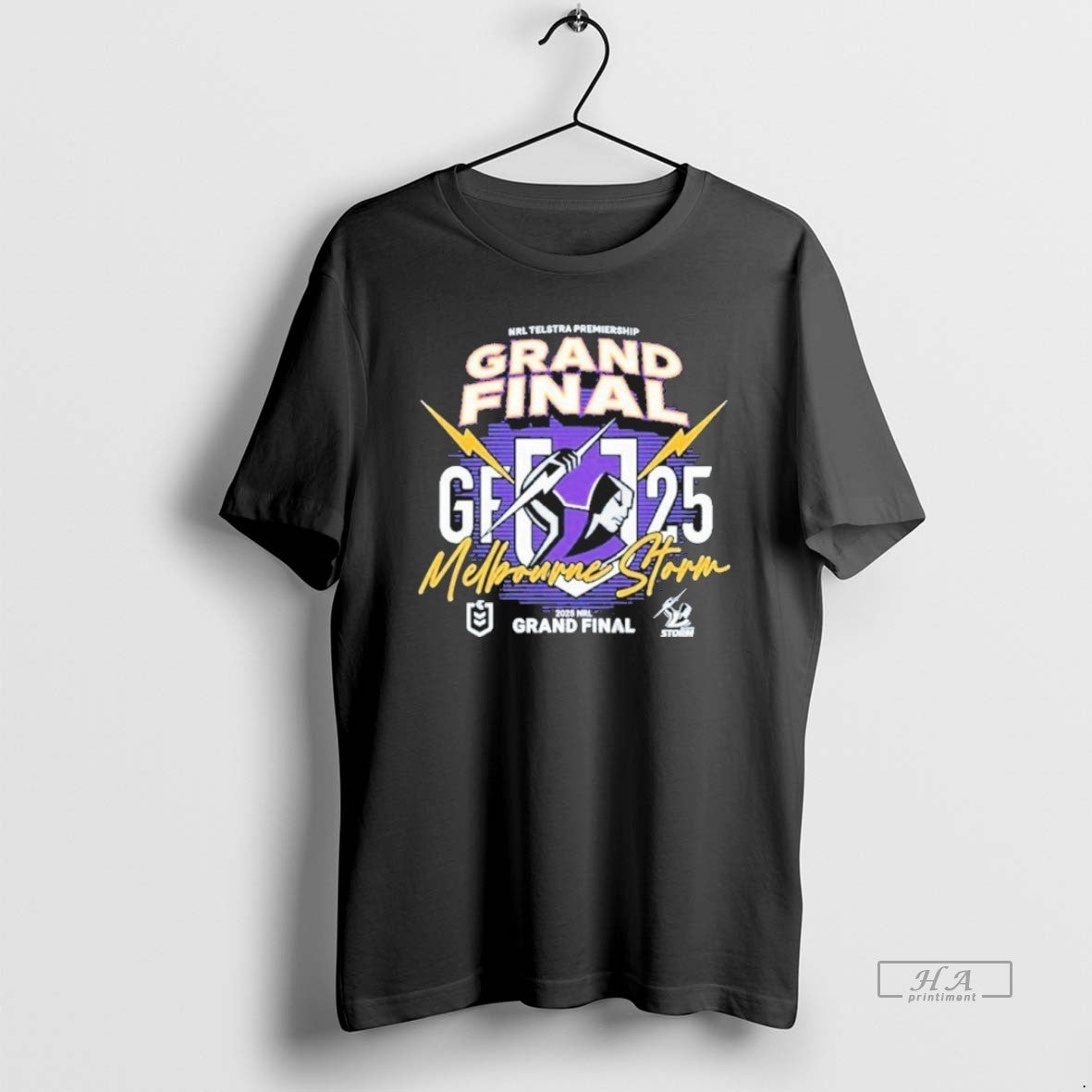Official Trendy Melbourne Storm 2025 Nrl Grand Final Teslstra Premiership