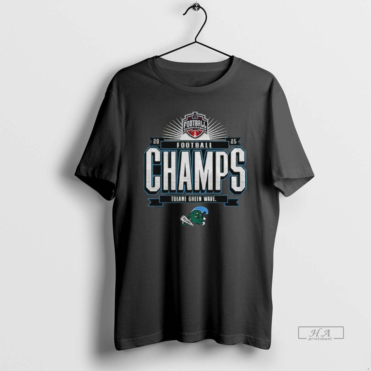 Official Tulane Green Wave 2025 American Athletic Conference Football Champions