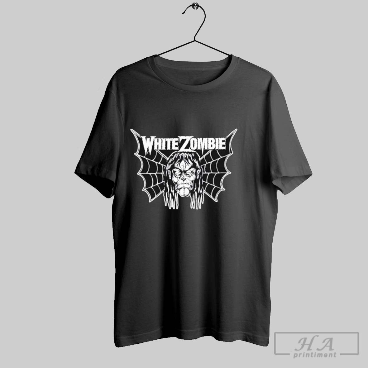 Official White Zombie Bat Face Logo