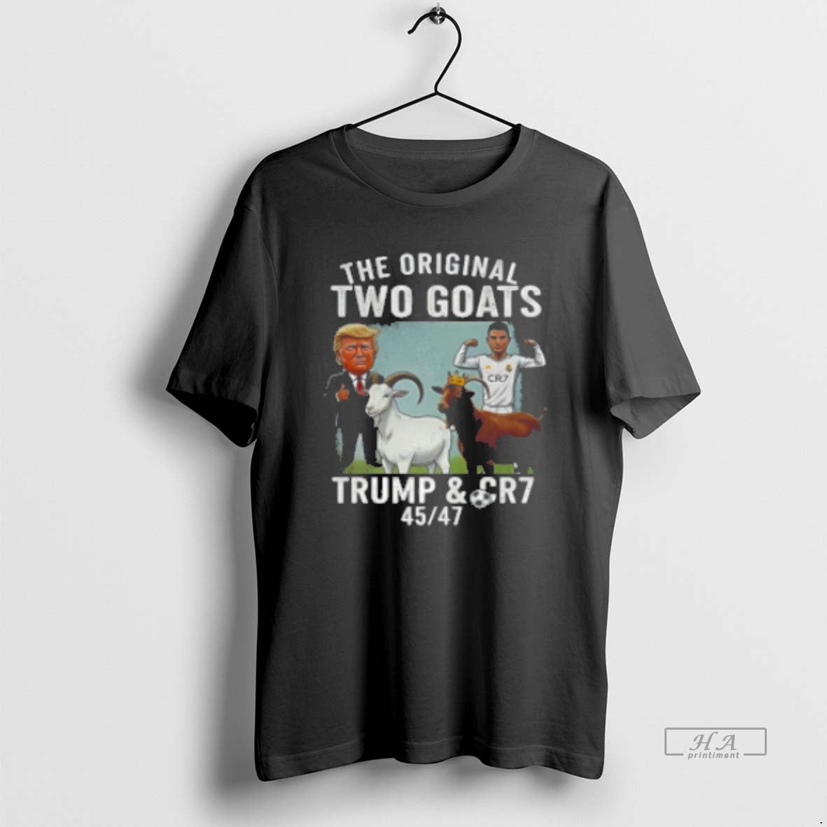 Official Donald Trump And Cristiano Ronaldo The Two Goats Classic Womens