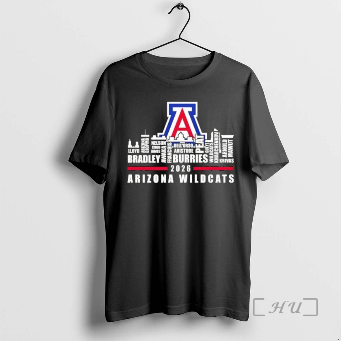 Officials 2026 Arizona Wildcats All Names City Skyline
