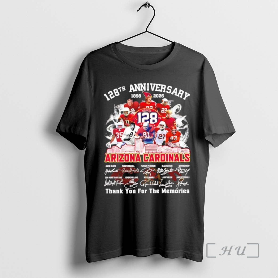 Officials Arizona Cardinals 128th Anniversary 1898 2026 Thank You For The Memories Signatures Premium