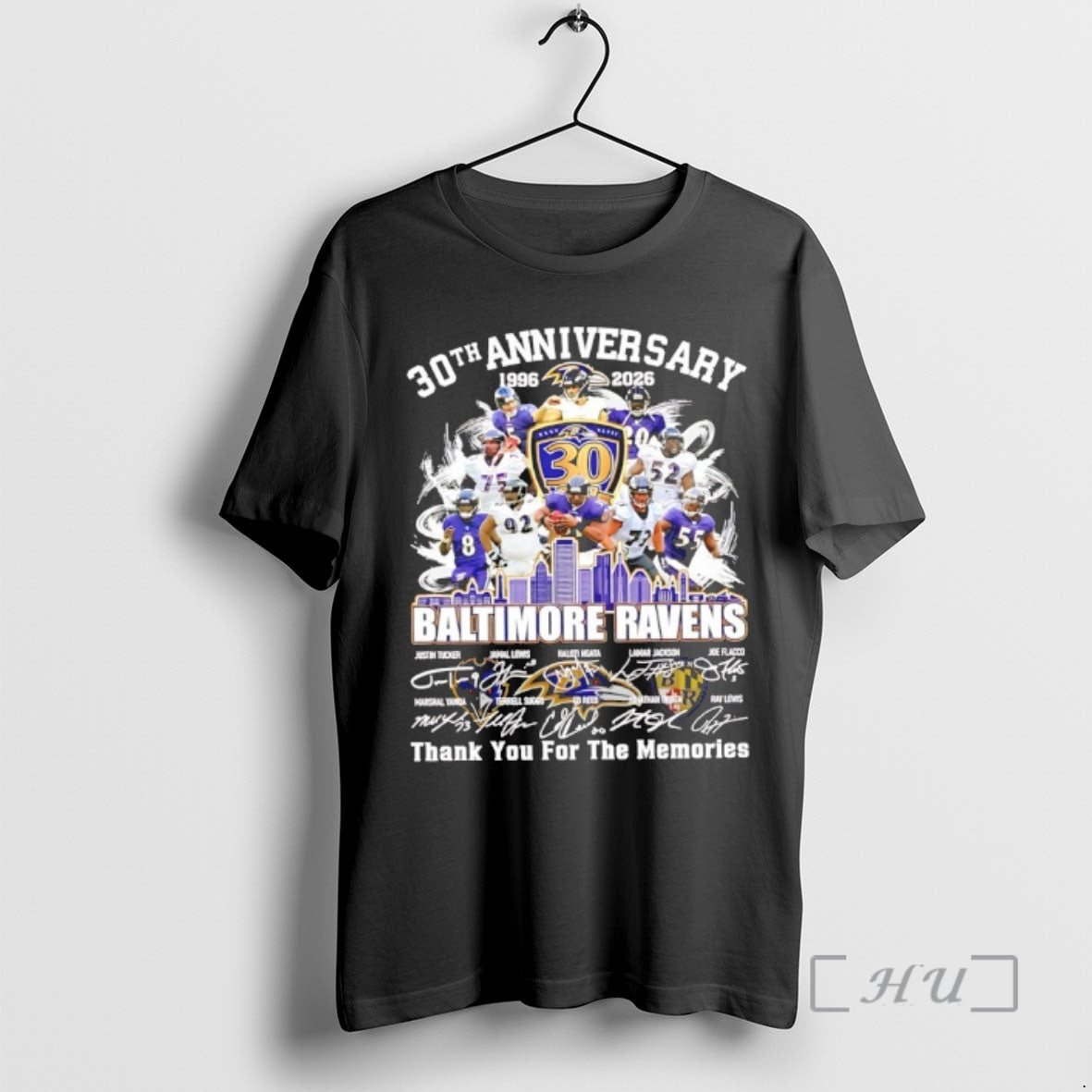 Officials Baltimore Ravens 30th Anniversary 1996 2026 Thank You For The Memories Signatures Premium