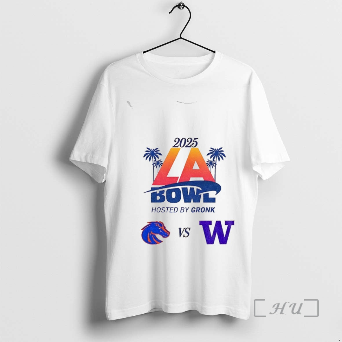 Officials Boise State Broncos Vs Washington Huskies Football 2025 La Bowl Matchup Premium T Shirts