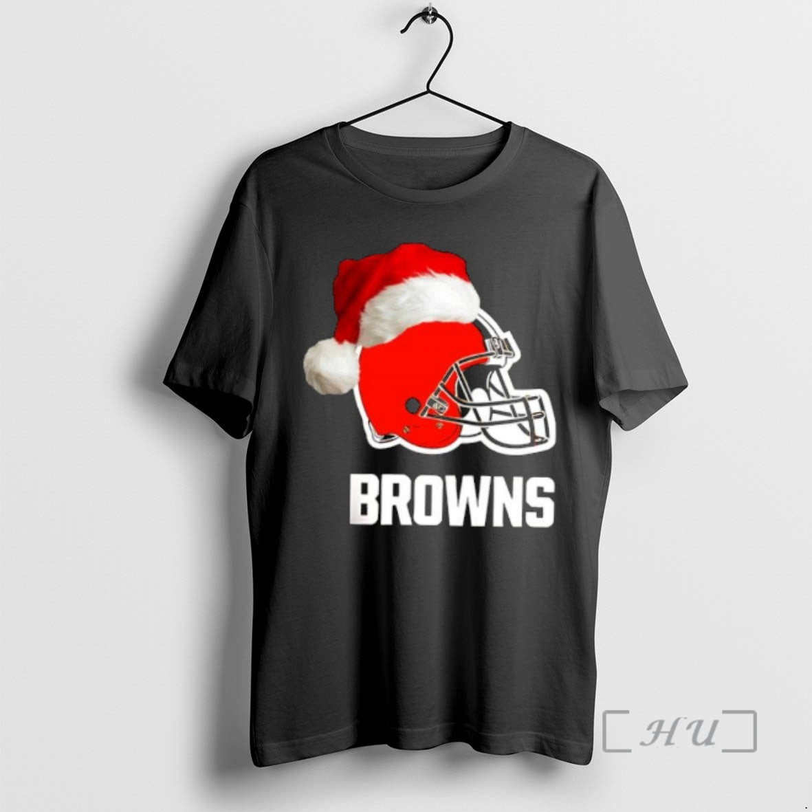 Officials Cleveland Browns 2025 Santa Hat Logo Football Christmas