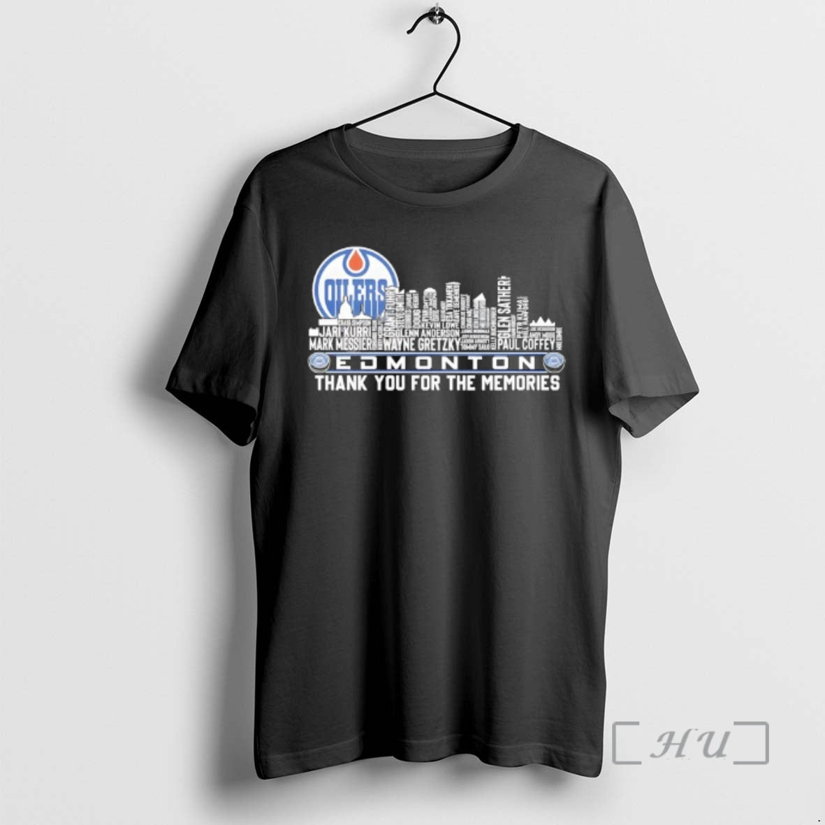 Officials Edmonton Oilers Name Players City Skyline Shape Thank You For The Memories Premium