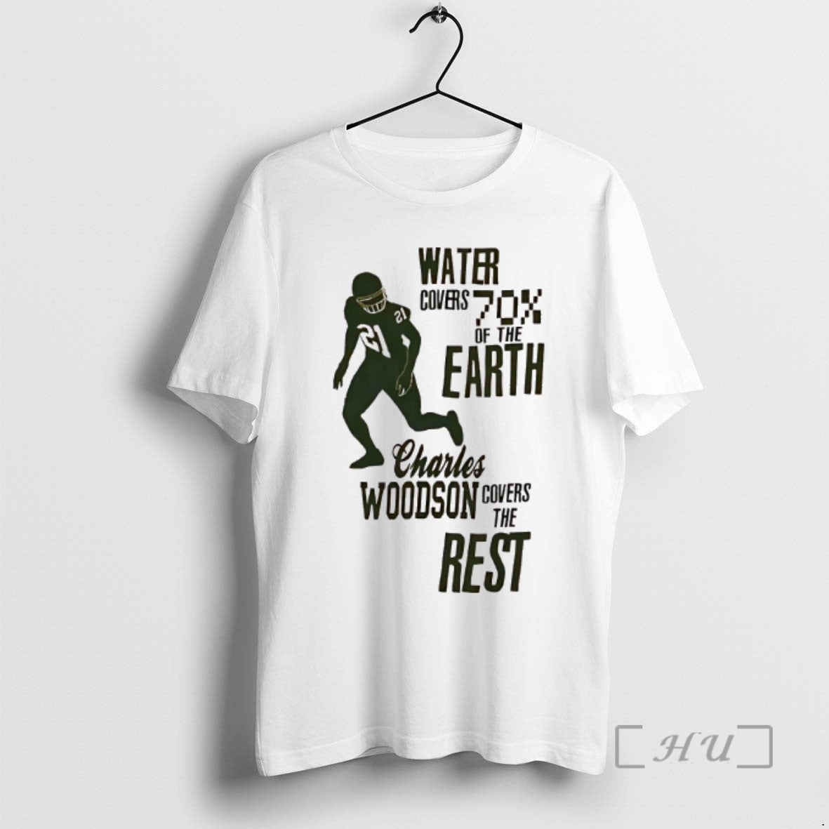 Officials Green Bay Packers Water Covers 70 Of The Earth Charles Woodson Covers The Rest
