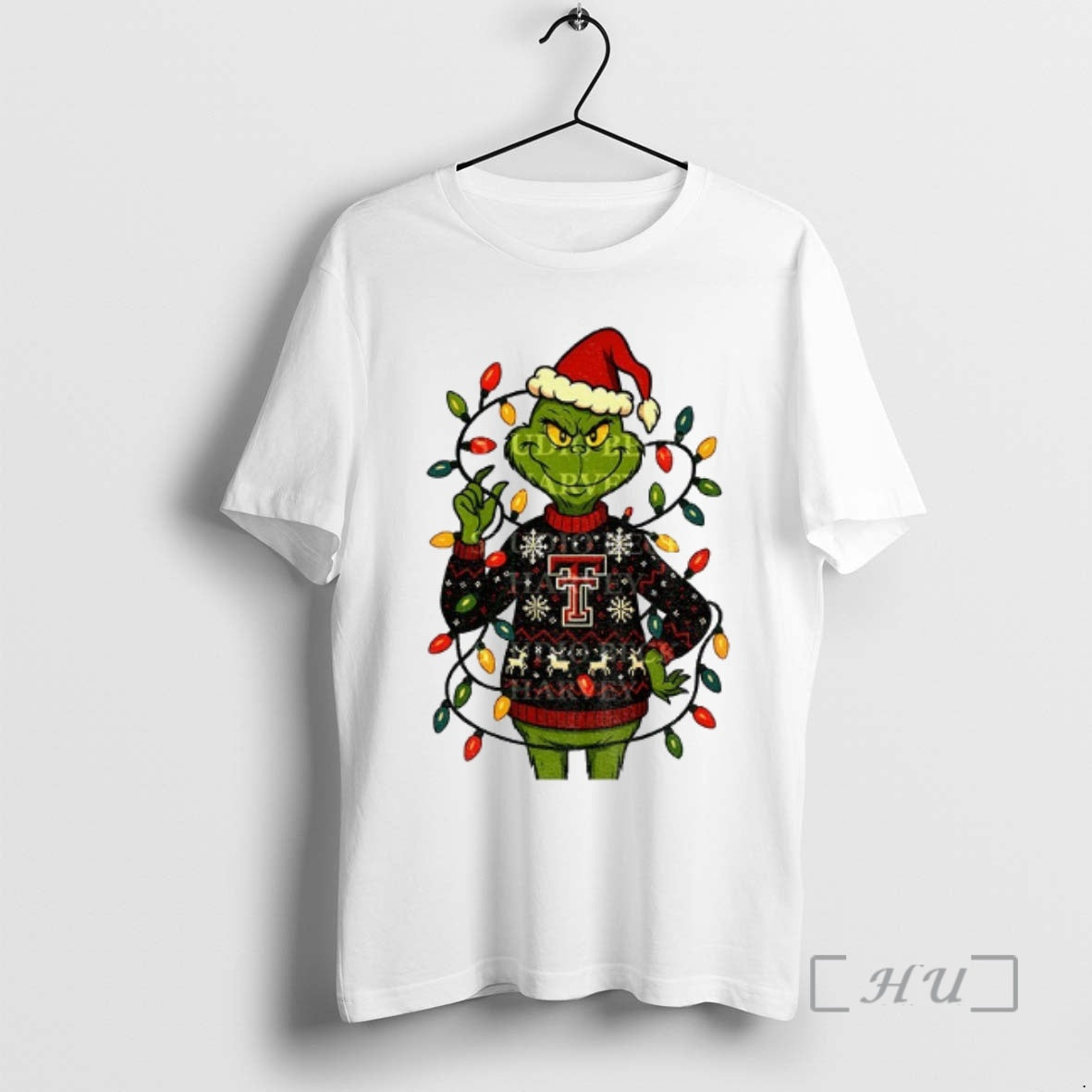 Officials Grinch Santa Hat Texas Tech Red Raiders Football Christmas 2025 Premium T Shirts Sweater