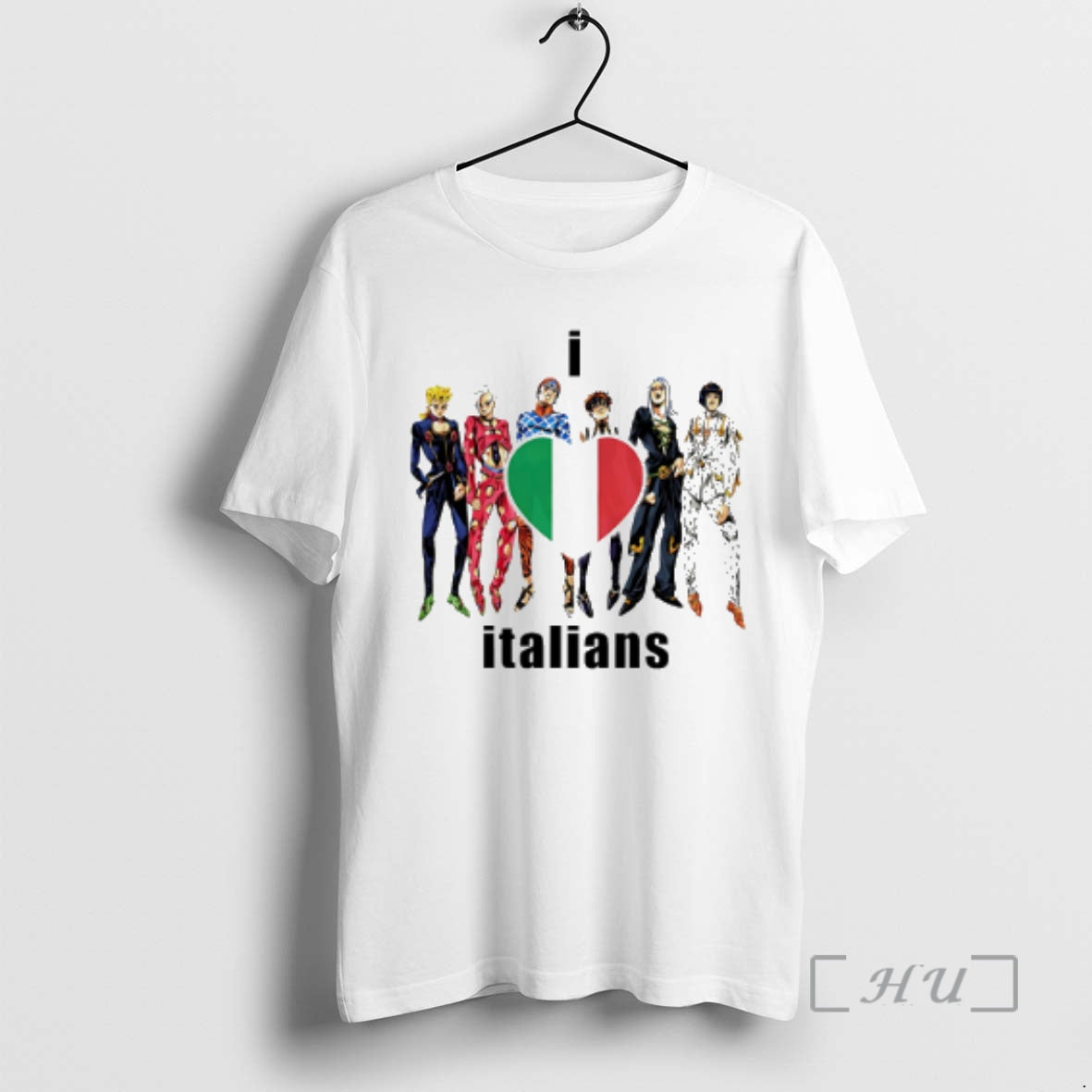 Officials I Love Italians Anime Flag