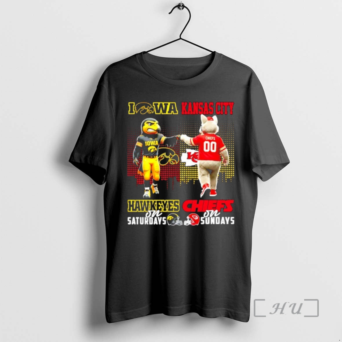 Officials Iowa Hawkeyes On Saturdays Vs Kansas City Chiefs On Sundays Mascot Skyline Premium