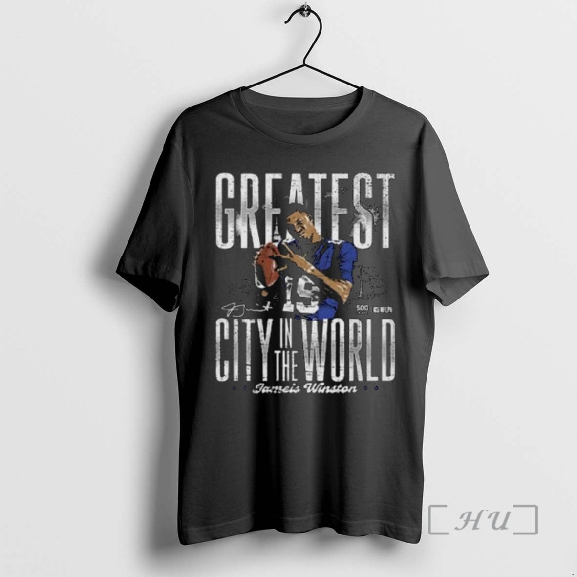 Officials Jameis Winston New York Greatest City In The World Circle Black Premium T Shirts