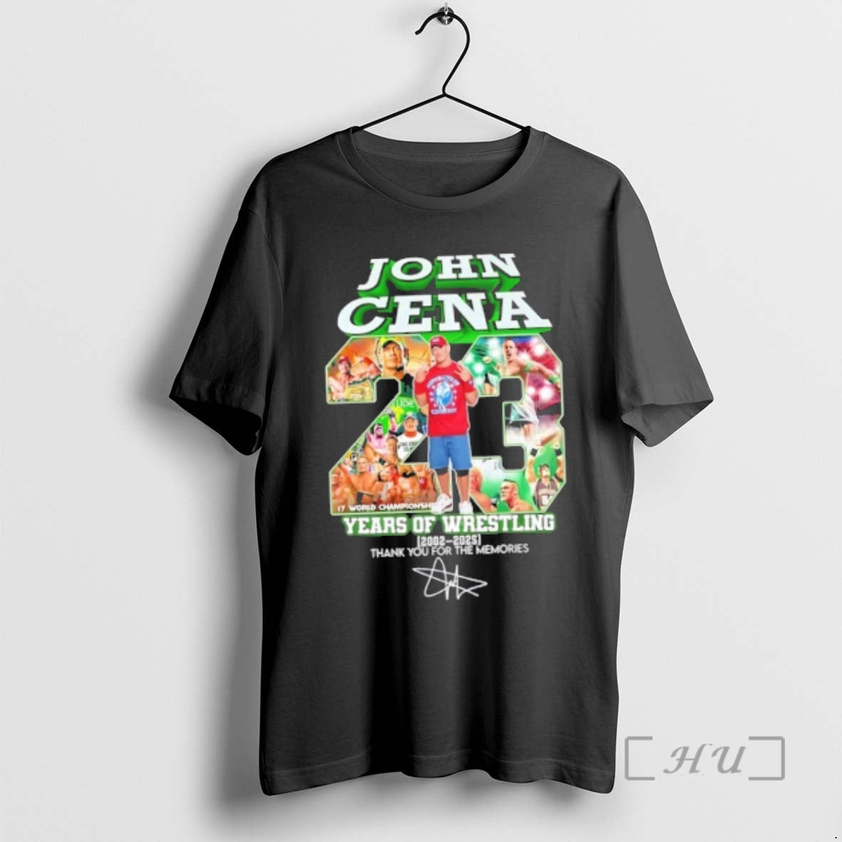 Officials John Cena 23 Years Of Wrestling 2002 2025 Thank You For The Memories Signature