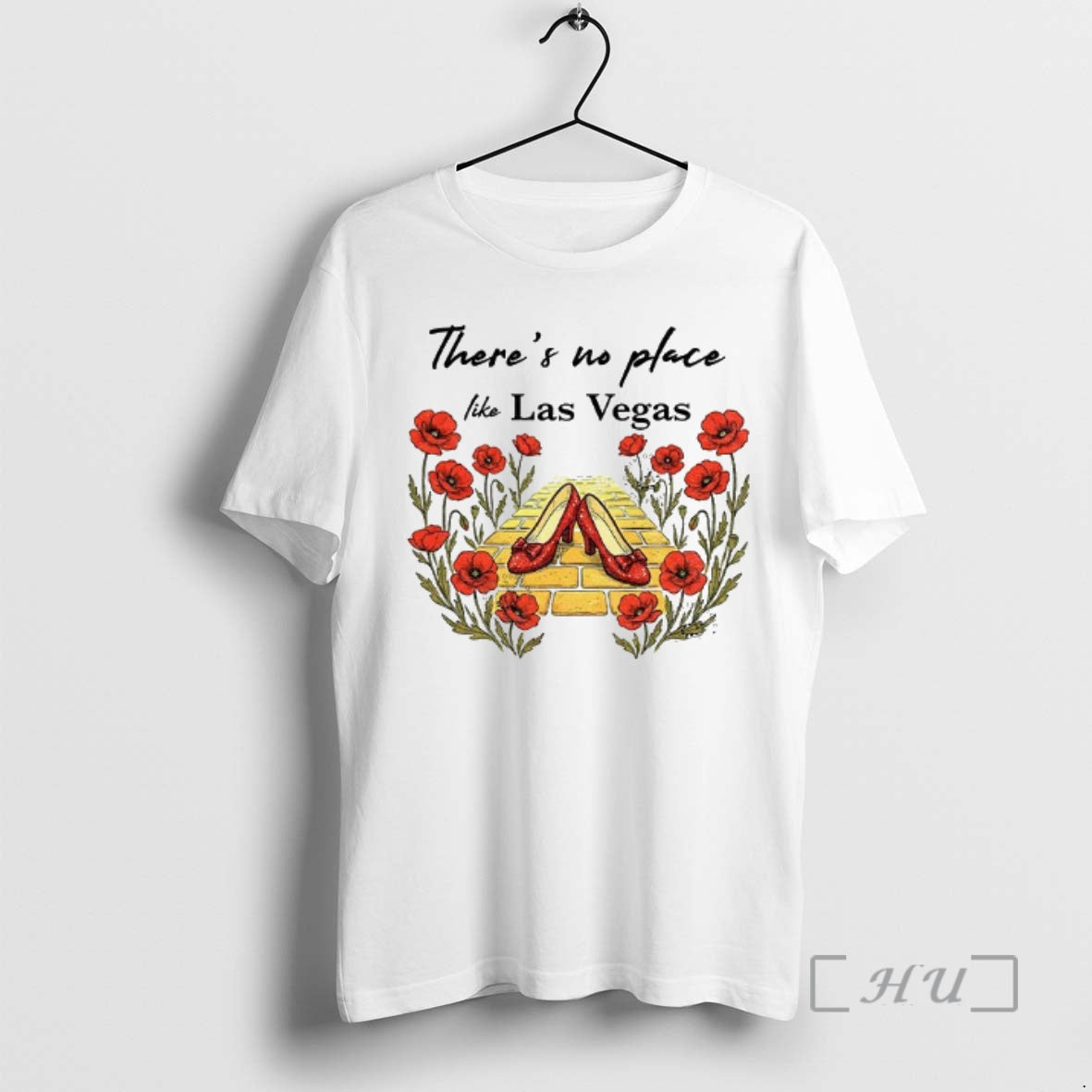 Officials Las Vegas Wizard Of Oz Theres No Place Like Floral Vintage Premium T Shirts