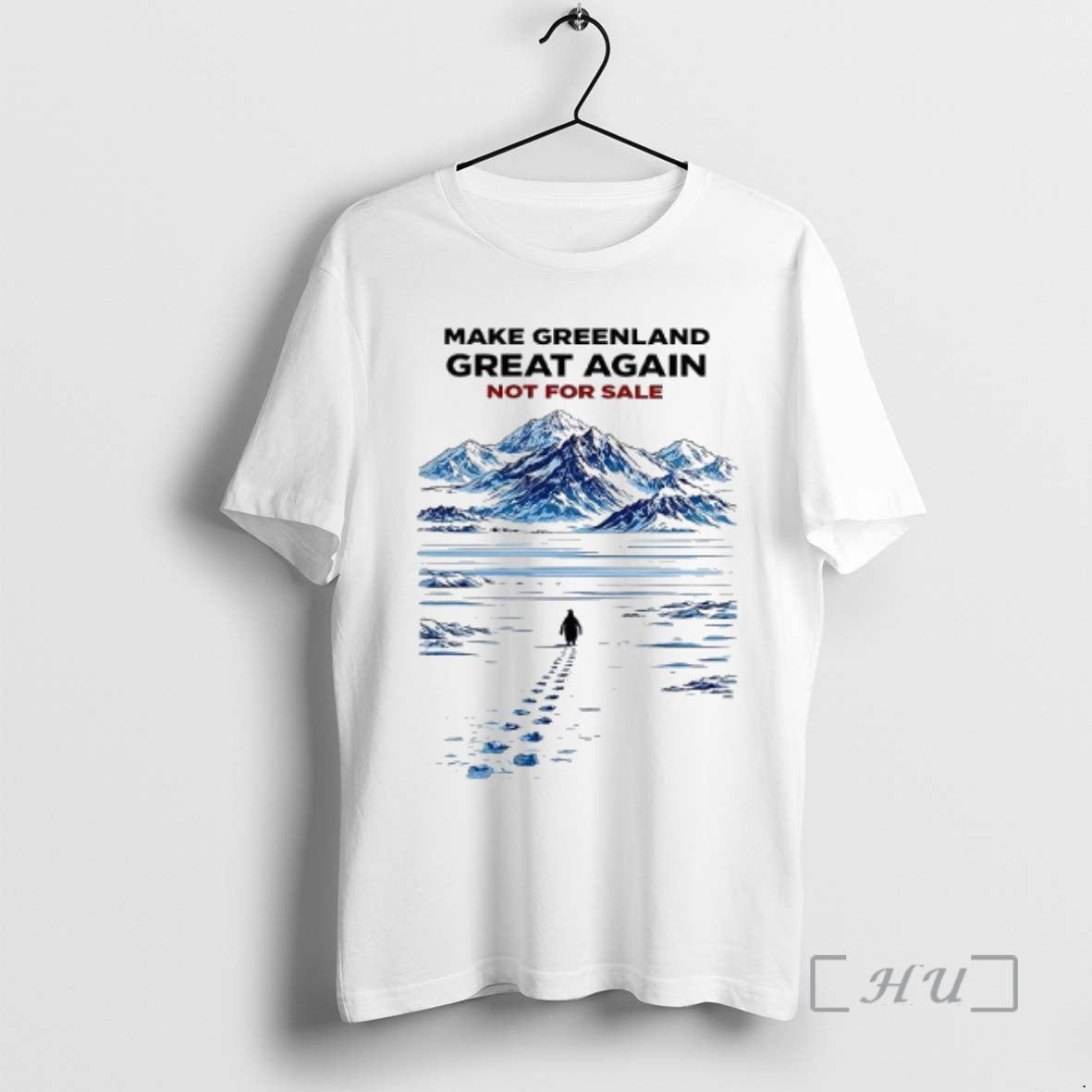 Make Greenland Great Again Not For Sale Penguin Mountain Trump Caricature Woman