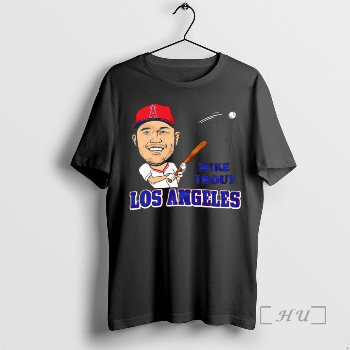 Officials Mike Trout Los Angeles Angels Superstar Caricature