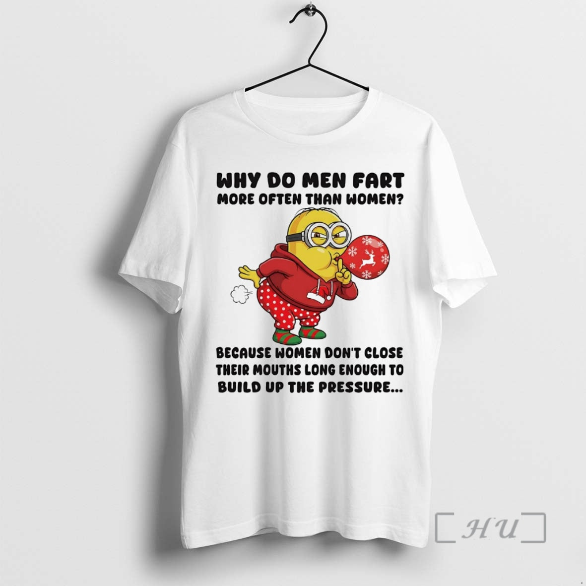 Officials Minion Why Do Men Fart More Often Than Women Christmas Premium T Shirts Sweater