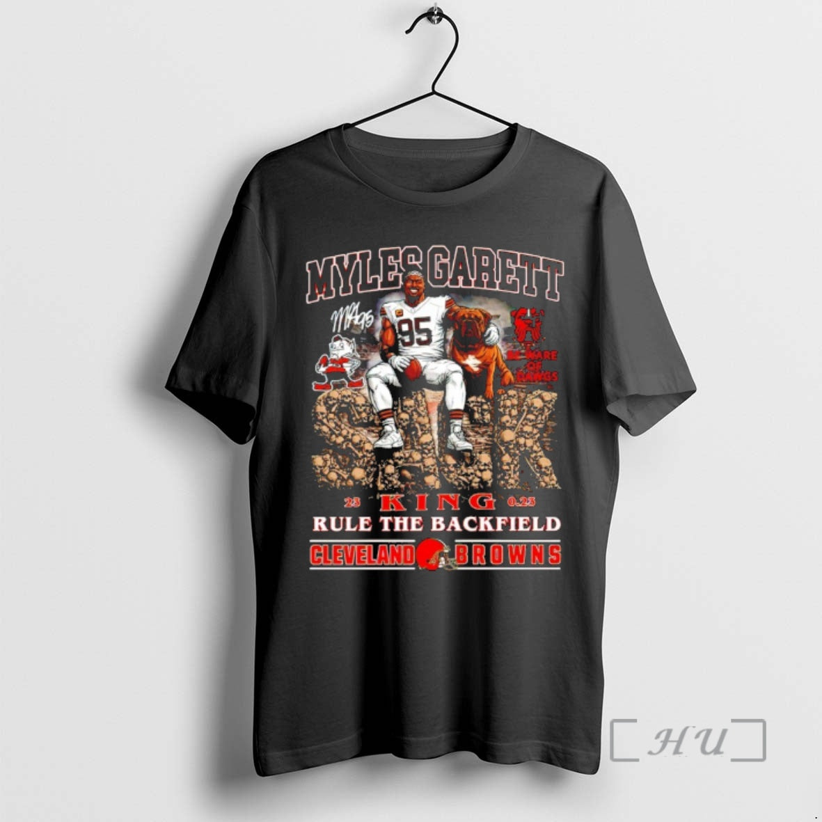 Officials Myles Garett King Rule The Backfield Cleveland Browns Signature