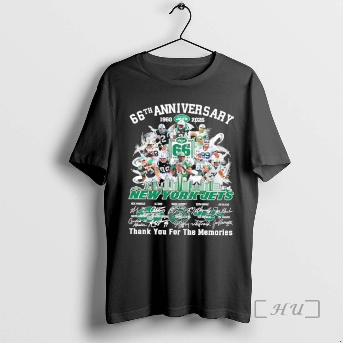 Officials New York Jets 1960 2026 66th Anniversary Thank For The Memories Signature Premium