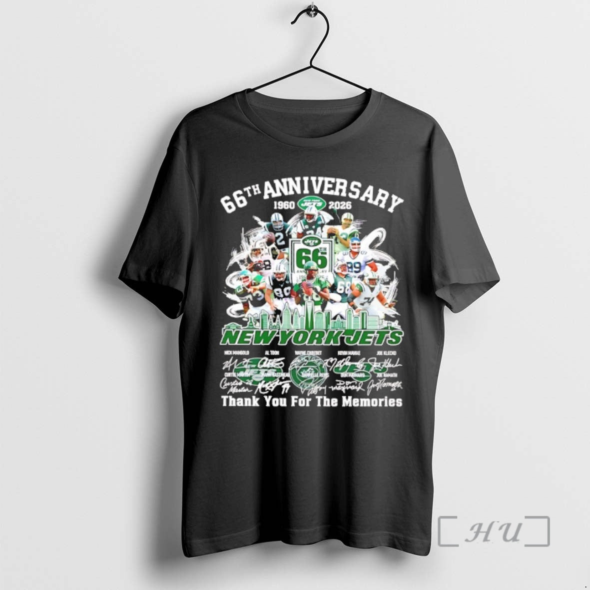 Officials New York Jets 66th Anniversary 1960 2026 Thank You For The Memories Signatures Premium