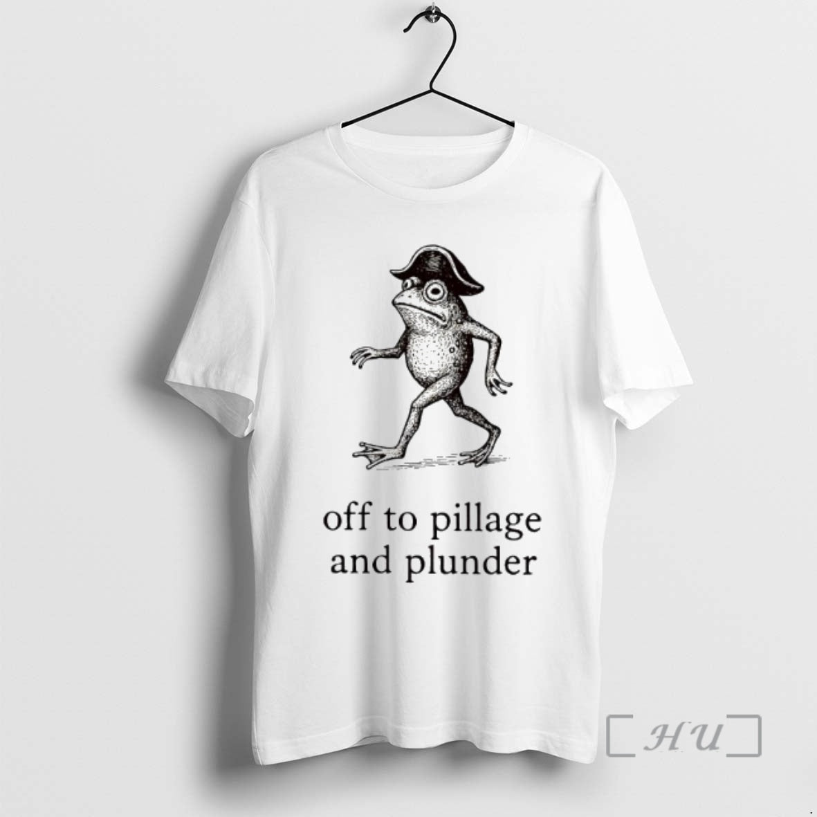 Officials Off To Pillage And Plunder Pirate Frog Graphic