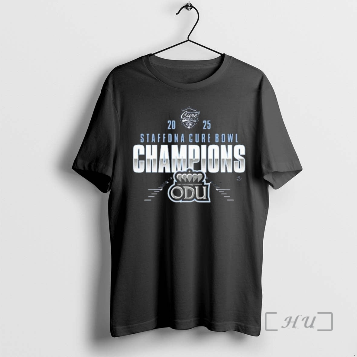 Officials Old Dominion Monarchs Football Are Staffdna Cure Bowl 2025 Champions Premium T Shirts Sweater