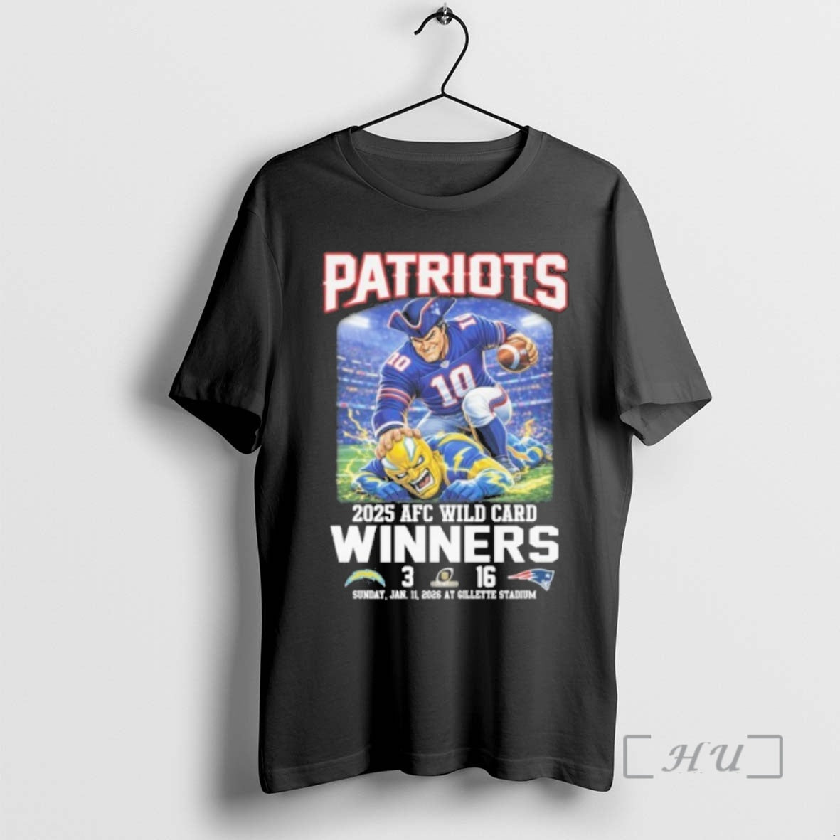 Officials Patriots Mascot 2025 Afc Wild Card Winners