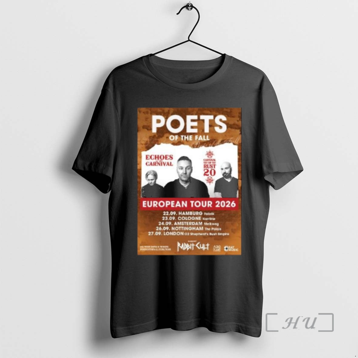 Officials Poets Of The Fall Europe Tour 2026 Circle Black