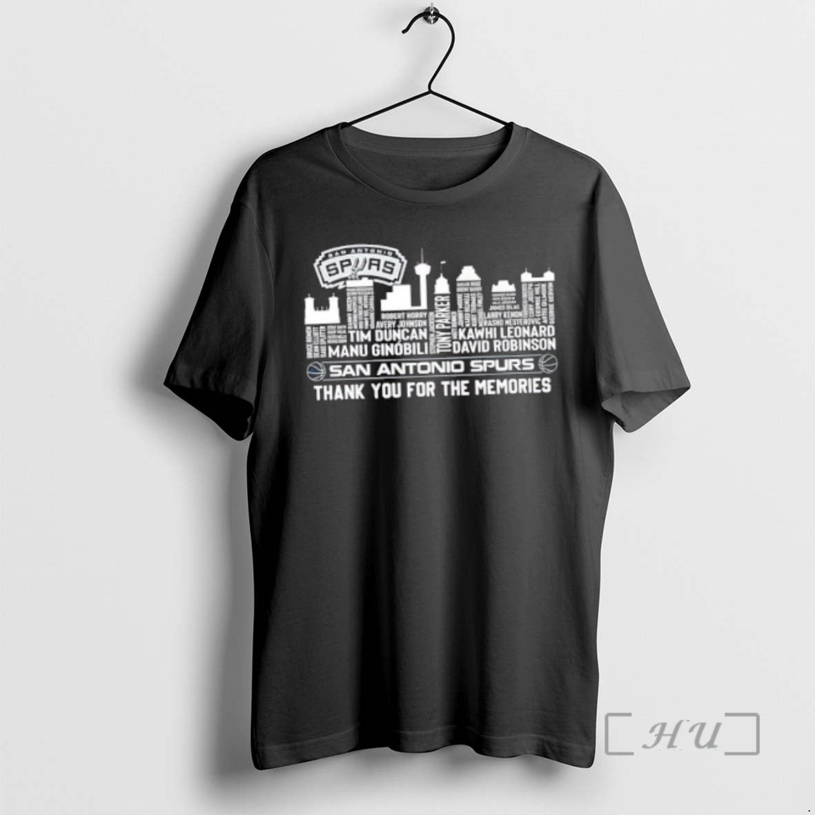 Officials San Antonio Spurs Basketball All Names City Thank You For The Memories Skyline Premium
